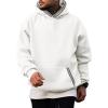 imageJMIERR Mens Hoodies Pullover Casual Cotton Fleece Hooded Sweatshirts Long Sleeve ShirtsWhite