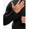 imageJMIERR Mens Casual Buttonless Polo Shirt Long Sleeve V Neck Ribbed Knit Golf ShirtsA Black