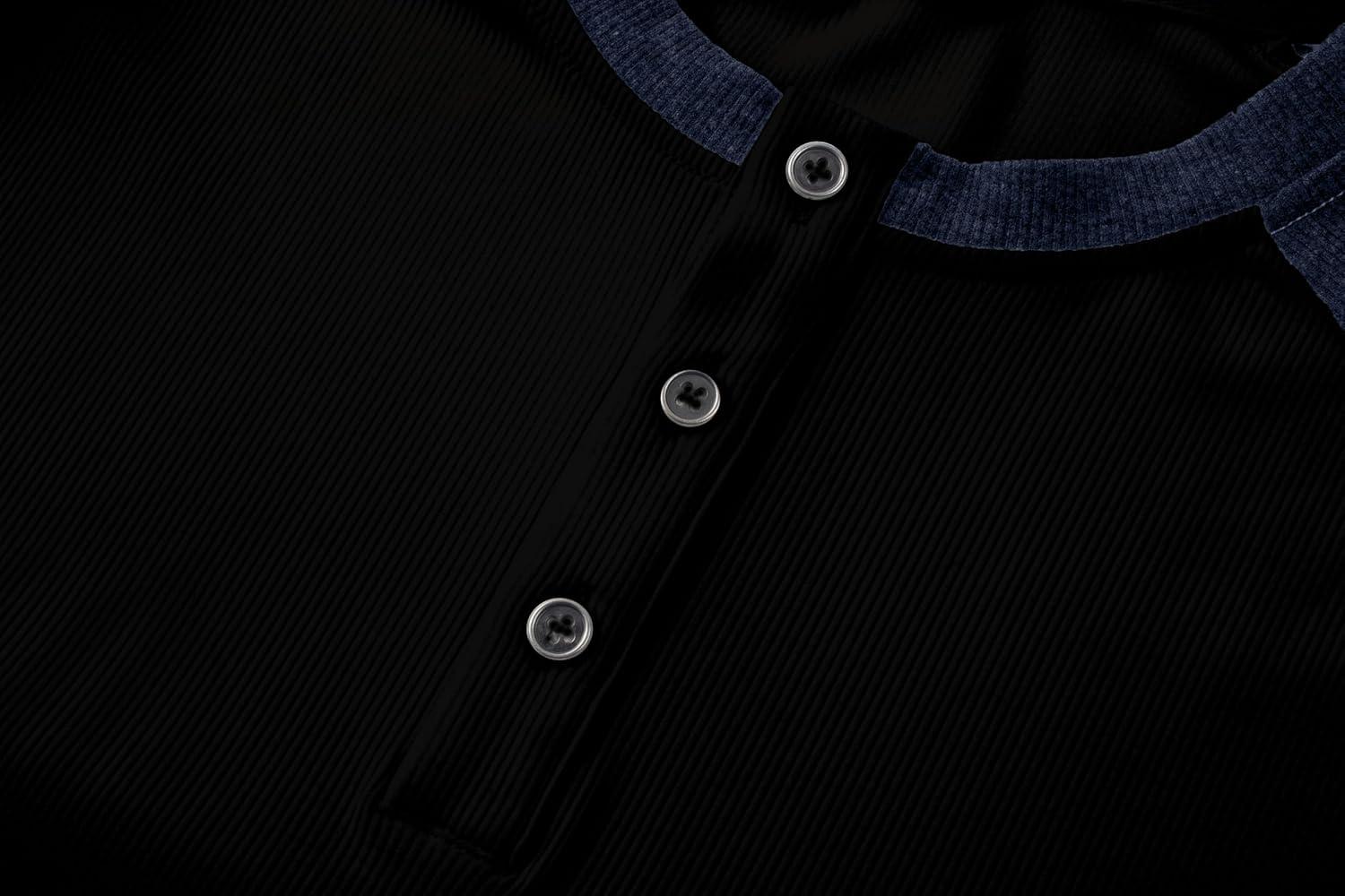 imageJMIERR Mens Muscle Slim Henley Shirts Crewneck Longline TShirt Gym Workout Athletic Shirt Tees with ButtonT Grey  Blue