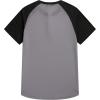 imageJMIERR Mens Muscle Slim Henley Shirts Crewneck Longline TShirt Gym Workout Athletic Shirt Tees with ButtonT Grey  Black