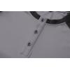 imageJMIERR Mens Muscle Slim Henley Shirts Crewneck Longline TShirt Gym Workout Athletic Shirt Tees with ButtonT Grey  Black