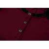 imageJMIERR Mens Muscle Slim Henley Shirts Crewneck Longline TShirt Gym Workout Athletic Shirt Tees with ButtonT Red  Black
