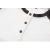 imageJMIERR Mens Muscle Slim Henley Shirts Crewneck Longline TShirt Gym Workout Athletic Shirt Tees with ButtonT White  Grey