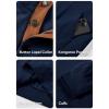 imageJMIERR Mens Warm Corduroy Sweatshirt Casual Stand Collar Quarter Fall Metal Button Pullover Sweaters Long Sleeve with PocketsB Navy Blue