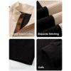 imageJMIERR Mens Warm Corduroy Sweatshirt Casual Stand Collar Quarter Fall Metal Button Pullover Sweaters Long Sleeve with PocketsX Black