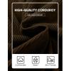 imageJMIERR Mens Warm Corduroy Sweatshirt Casual Stand Collar Quarter Fall Metal Button Pullover Sweaters Long Sleeve with PocketsZ Brown