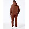imageJMIERR Mens 2 Piece Outfits Hoodie Sweatshirt Tracksuit ampamp Joggers Sweatpants Sweatsuit SetLight Brown