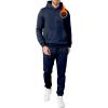 imageJMIERR Mens 2 Piece Outfits Hoodie Sweatshirt Tracksuit ampamp Joggers Sweatpants Sweatsuit SetNavy Blue