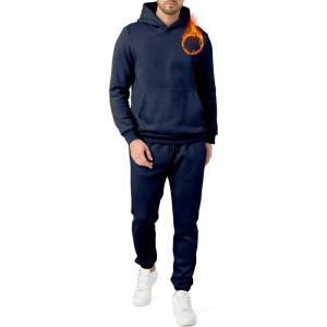 imageJMIERR Mens 2 Piece Outfits Hoodie Sweatshirt Tracksuit ampamp Joggers Sweatpants Sweatsuit SetNavy Blue