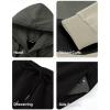 imageJMIERR Mens Hoodie Tracksuit 2 Pieces Set Novelty Color Block Pullover Fleece Hoodies Long Sleeve Casual SweatshirtLaurel Green