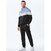 imageJMIERR Mens Hoodie Tracksuit 2 Pieces Set Novelty Color Block Pullover Fleece Hoodies Long Sleeve Casual SweatshirtSky Blue