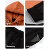 imageJMIERR Mens Hoodie Tracksuit 2 Pieces Set Novelty Color Block Pullover Fleece Hoodies Long Sleeve Casual SweatshirtVermilion