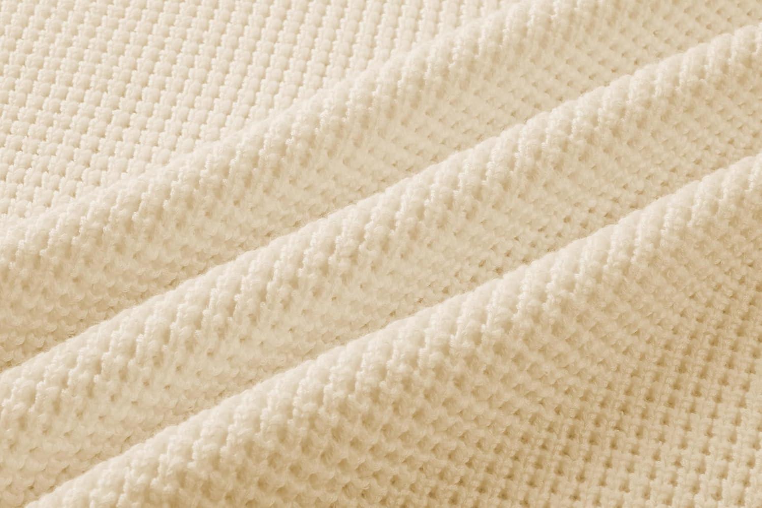 imageJMIERR Mens Crewneck Pullover Sweater Waffle Textured Knitted Sweaters Casual Loose Fit Sweaters with Ribbing Edge08 Light Khaki
