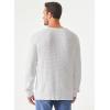 imageJMIERR Mens Crewneck Pullover Sweater Waffle Textured Knitted Sweaters Casual Loose Fit Sweaters with Ribbing Edge01 White