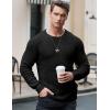 imageJMIERR Mens Crewneck Pullover Sweater Waffle Textured Knitted Sweaters Casual Loose Fit Sweaters with Ribbing Edge02 Black