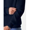 imageJMIERR Mens Crewneck Pullover Sweater Waffle Textured Knitted Sweaters Casual Loose Fit Sweaters with Ribbing Edge04 Navy Blue