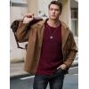 imageJMIERR Mens Crewneck Pullover Sweater Waffle Textured Knitted Sweaters Casual Loose Fit Sweaters with Ribbing Edge07 Burgundy