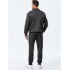 imageJMIERR Mens Track Suits 2 Piece Outfits Quarter Zipper Polo Shirt Tracksuit ampamp Joggers Sweatpants Sweatsuit SetsGrey