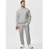 imageJMIERR 2025 Men Fall Tracksuit 2 Piece Set Old Money Polo Quarter Zip Twill Sweatsuits Jogging Sweatpants LoungewearA Grey 1