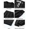 imageJMIERR Mens 2 Piece Outfits Crew Neck Sweatshirt Tracksuit ampamp Joggers Sweatpants Sweatsuit SetBlack