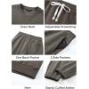 imageJMIERR Mens 2 Piece Outfits Crew Neck Sweatshirt Tracksuit ampamp Joggers Sweatpants Sweatsuit SetBrown