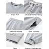 imageJMIERR Mens 2 Piece Outfits Crew Neck Sweatshirt Tracksuit ampamp Joggers Sweatpants Sweatsuit SetLight Grey