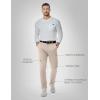 imageJMIERR Mens Chino Pants Casual Stretch Waist Tapered Trousers with PocketsE Apricot