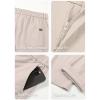 imageJMIERR Mens Chino Pants Casual Stretch Waist Tapered Trousers with PocketsE Apricot
