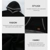 imageJMIERR Mens Cotton Casual Hoodies Sweatshirts Fashion Long Sleeve Drawstring Fleece Pullover Hoodie with PocketsA Black