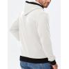 imageJMIERR Mens Cotton Casual Hoodies Sweatshirts Fashion Long Sleeve Drawstring Fleece Pullover Hoodie with PocketsA White