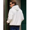 imageJMIERR Mens Cotton Casual Hoodies Sweatshirts Fashion Long Sleeve Drawstring Fleece Pullover Hoodie with PocketsA White