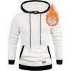 imageJMIERR Mens Cotton Casual Hoodies Sweatshirts Fashion Long Sleeve Drawstring Fleece Pullover Hoodie with PocketsA White