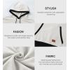 imageJMIERR Mens Cotton Casual Hoodies Sweatshirts Fashion Long Sleeve Drawstring Fleece Pullover Hoodie with PocketsA White