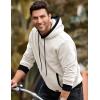imageJMIERR Mens Cotton Casual Hoodies Sweatshirts Fashion Long Sleeve Drawstring Fleece Pullover Hoodie with PocketsA White