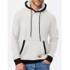 imageJMIERR Mens Cotton Casual Hoodies Sweatshirts Fashion Long Sleeve Drawstring Fleece Pullover Hoodie with PocketsA White