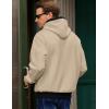 imageJMIERR Mens Cotton Casual Hoodies Sweatshirts Fashion Long Sleeve Drawstring Fleece Pullover Hoodie with PocketsApricot