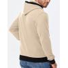 imageJMIERR Mens Cotton Casual Hoodies Sweatshirts Fashion Long Sleeve Drawstring Fleece Pullover Hoodie with PocketsApricot
