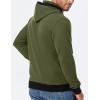 imageJMIERR Mens Cotton Casual Hoodies Sweatshirts Fashion Long Sleeve Drawstring Fleece Pullover Hoodie with PocketsB Green
