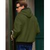 imageJMIERR Mens Cotton Casual Hoodies Sweatshirts Fashion Long Sleeve Drawstring Fleece Pullover Hoodie with PocketsB Green