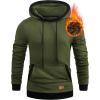 imageJMIERR Mens Cotton Casual Hoodies Sweatshirts Fashion Long Sleeve Drawstring Fleece Pullover Hoodie with PocketsB Green