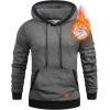 imageJMIERR Mens Cotton Casual Hoodies Sweatshirts Fashion Long Sleeve Drawstring Fleece Pullover Hoodie with PocketsB Grey