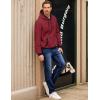 imageJMIERR Mens Cotton Casual Hoodies Sweatshirts Fashion Long Sleeve Drawstring Fleece Pullover Hoodie with PocketsB Red