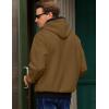imageJMIERR Mens Cotton Casual Hoodies Sweatshirts Fashion Long Sleeve Drawstring Fleece Pullover Hoodie with PocketsBrown