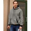 imageJMIERR Mens Cotton Casual Hoodies Sweatshirts Fashion Long Sleeve Drawstring Fleece Pullover Hoodie with PocketsLight Grey