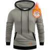 imageJMIERR Mens Cotton Casual Hoodies Sweatshirts Fashion Long Sleeve Drawstring Fleece Pullover Hoodie with PocketsLight Grey