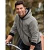 imageJMIERR Mens Cotton Casual Hoodies Sweatshirts Fashion Long Sleeve Drawstring Fleece Pullover Hoodie with PocketsLight Grey