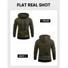 imageJMIERR Mens Cotton Casual Hoodies Sweatshirts Fashion Long Sleeve Drawstring Fleece Pullover Hoodie with PocketsMoss Green