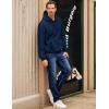 imageJMIERR Mens Cotton Casual Hoodies Sweatshirts Fashion Long Sleeve Drawstring Fleece Pullover Hoodie with PocketsNavy Blue
