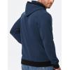 imageJMIERR Mens Cotton Casual Hoodies Sweatshirts Fashion Long Sleeve Drawstring Fleece Pullover Hoodie with PocketsNavy Blue