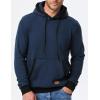 imageJMIERR Mens Cotton Casual Hoodies Sweatshirts Fashion Long Sleeve Drawstring Fleece Pullover Hoodie with PocketsNavy Blue